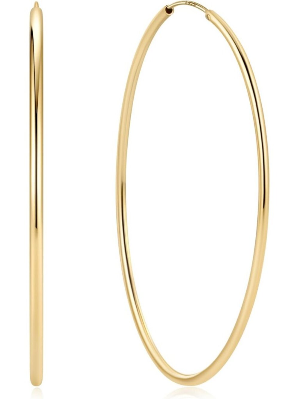 Stylish Sterling Silver Hoop Earrings for Women - Elegant Everyday Accessory